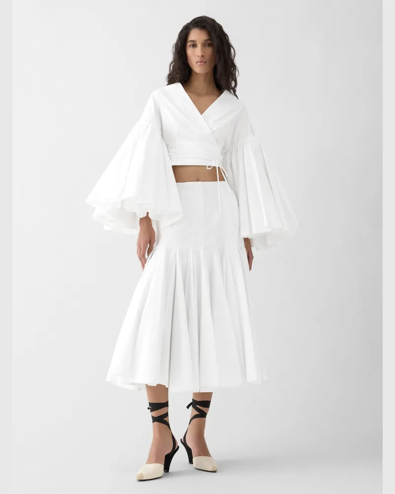 Jacquemus The Paysan Wrap Top - White White
