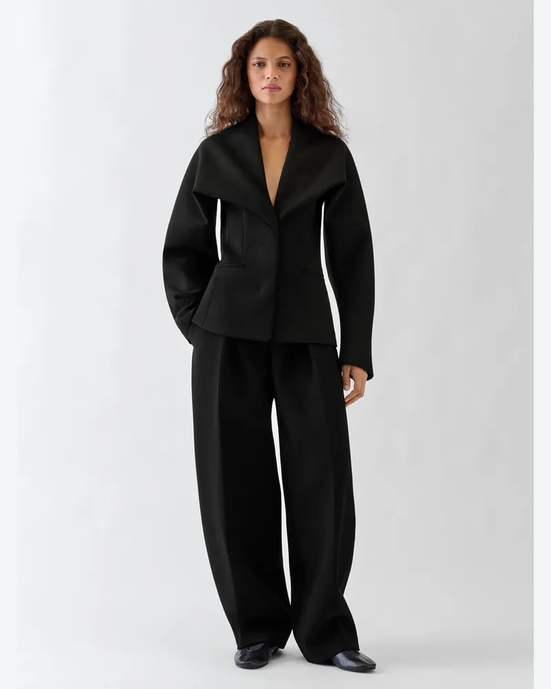 Jacquemus Die Châle Jacke - Schwarz Schwarz