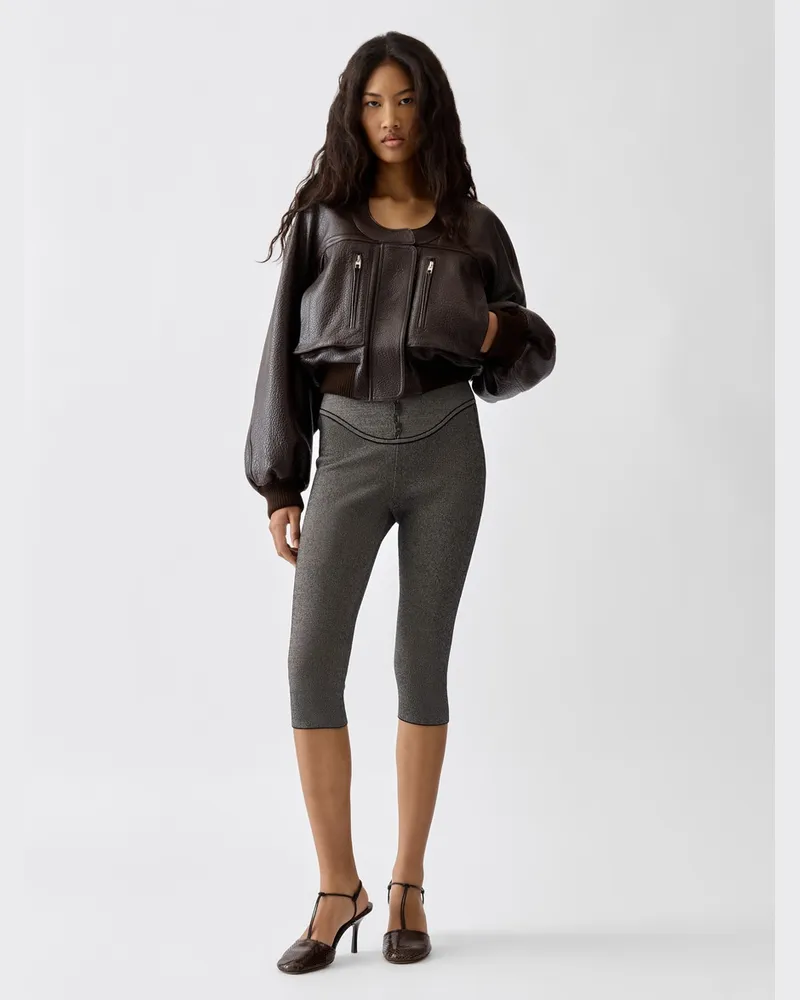 Jacquemus The Sera Leggings - Dark Beige Dark
