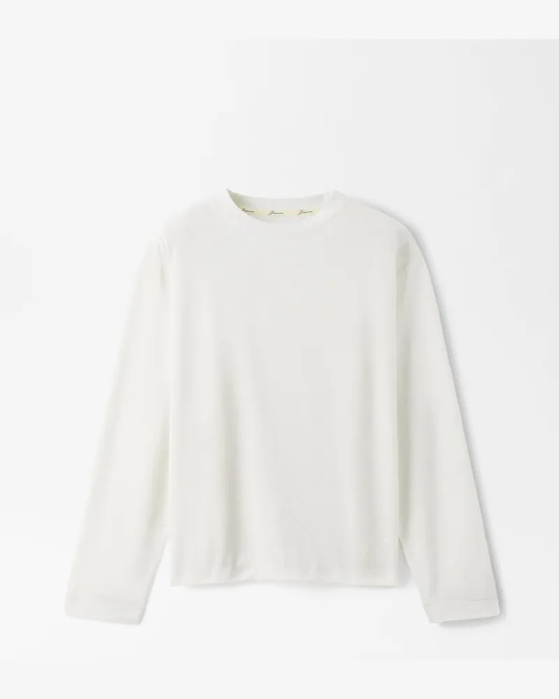 Jacquemus Le T-shirt Rond Carré Manches Longues - Weiß Weiß