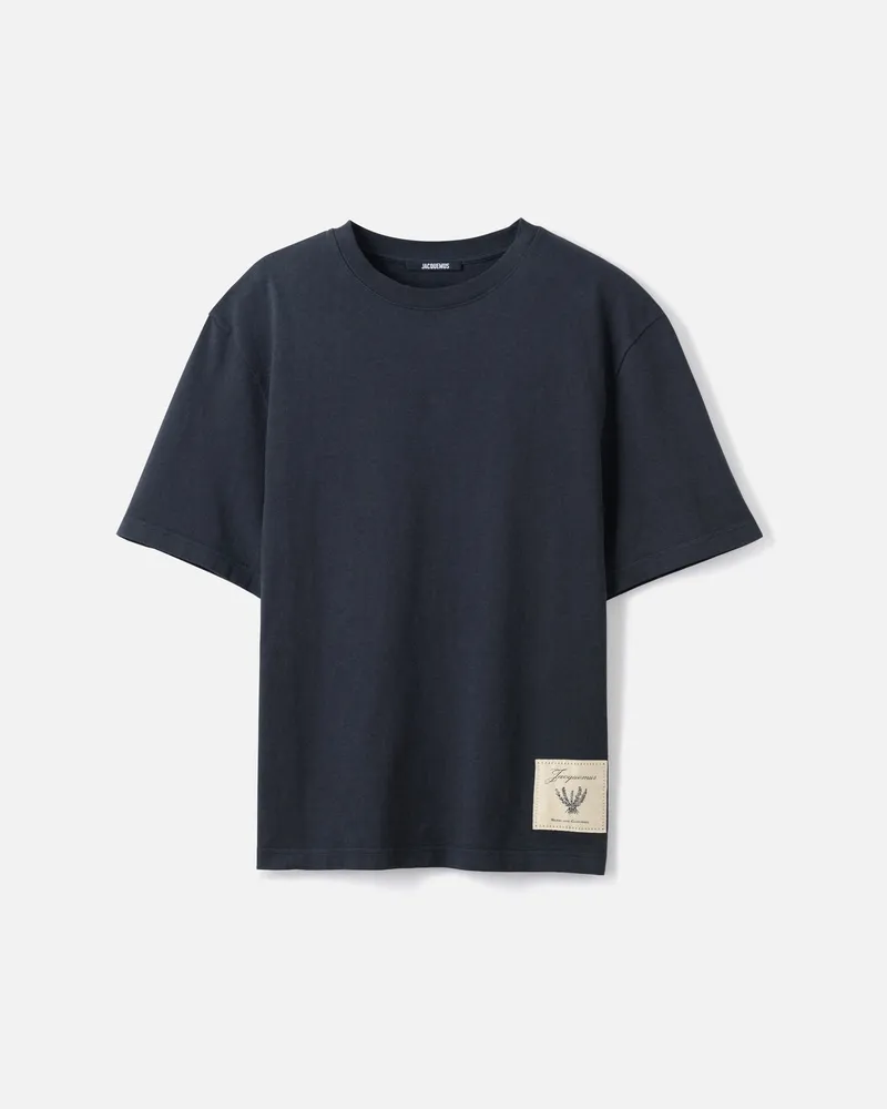Jacquemus The Torneo Short-sleeve T-shirt - Rosemary Label Dark Navy Rosemary