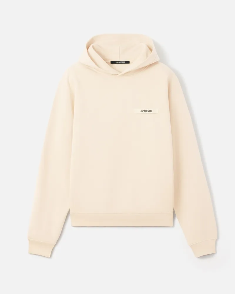 Jacquemus The Gros Grain Hoodie - Beige Beige
