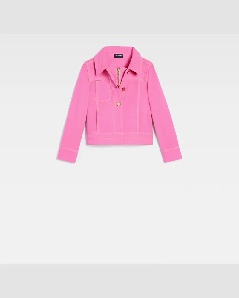 Jacquemus The Kids' De-nîmes Denim Jacket - Pink Pink