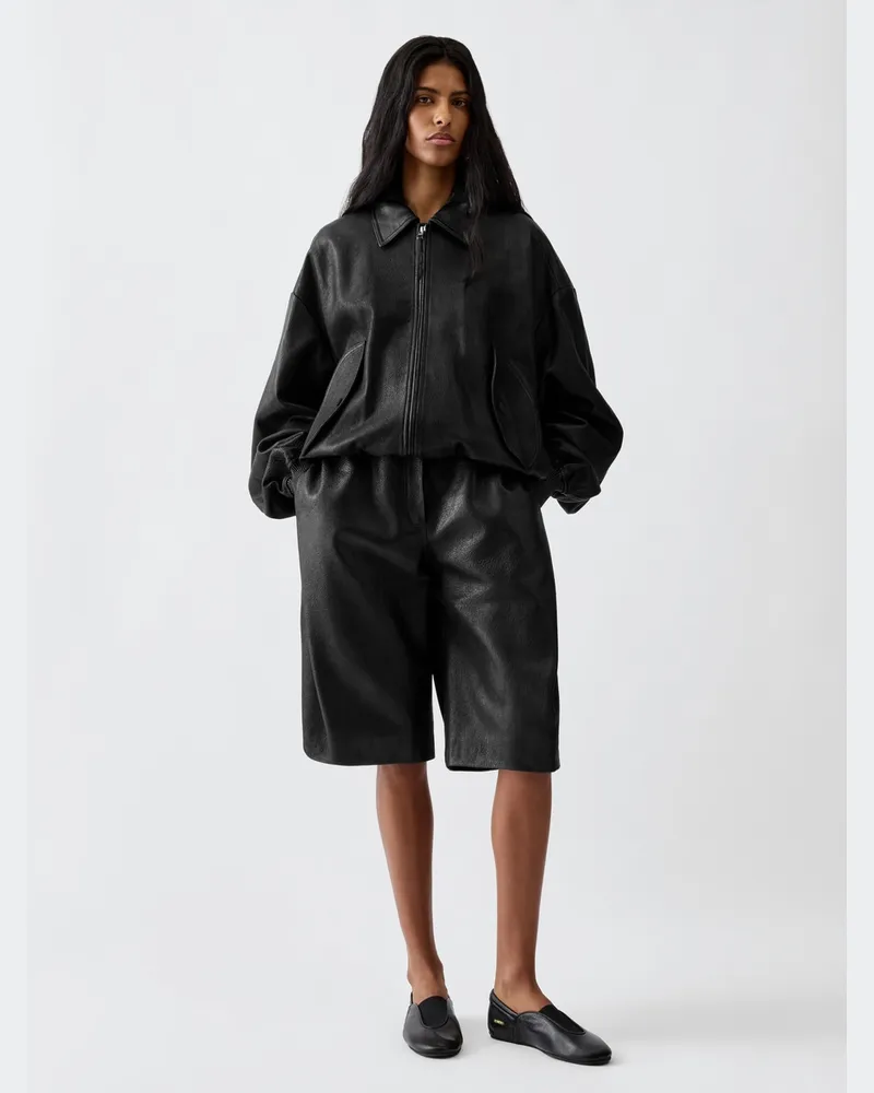 Jacquemus Die Losange Lederjacke - Schwarz Schwarz