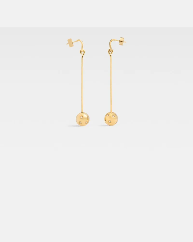 Jacquemus The Nodo Earrings - Gold / Crystal Gold