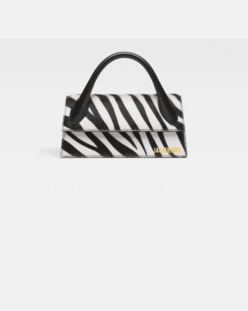 Jacquemus The Long Chiquito - Black & White Zebra Black