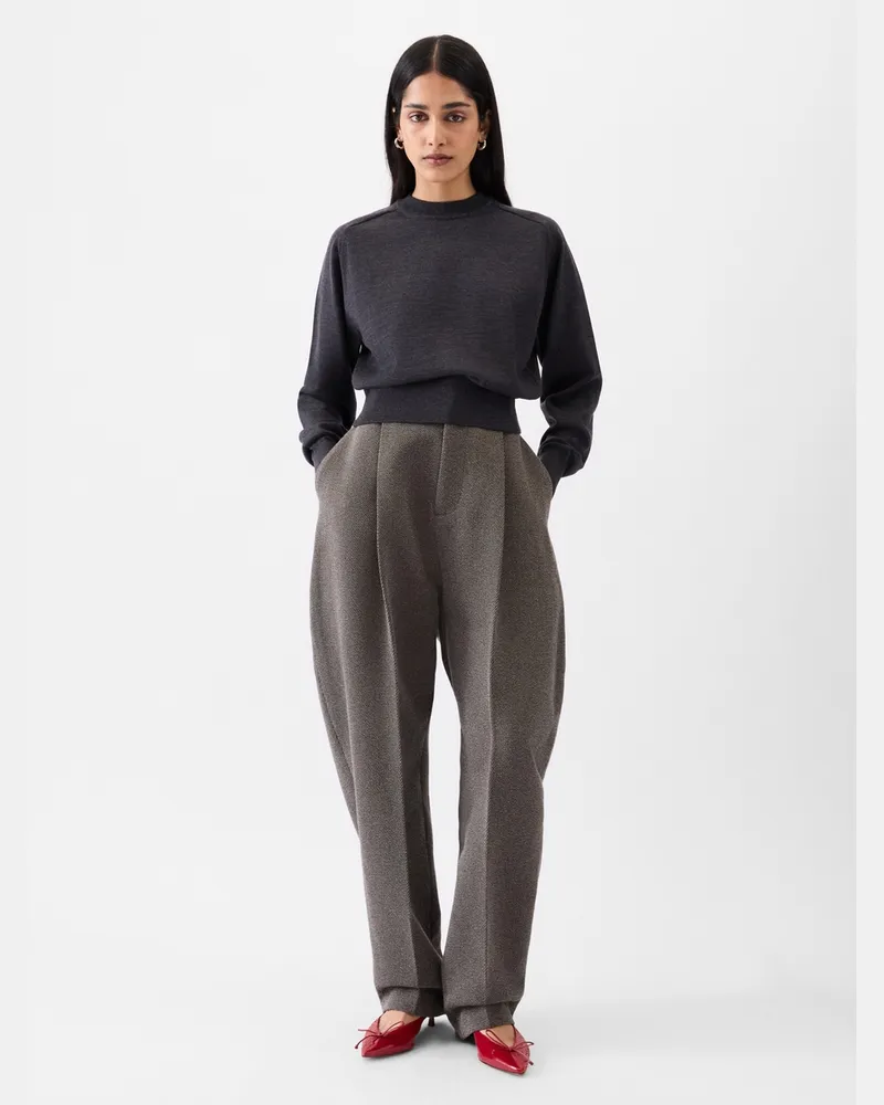 Jacquemus Le Sweater Brodé - Dark Grau Dark