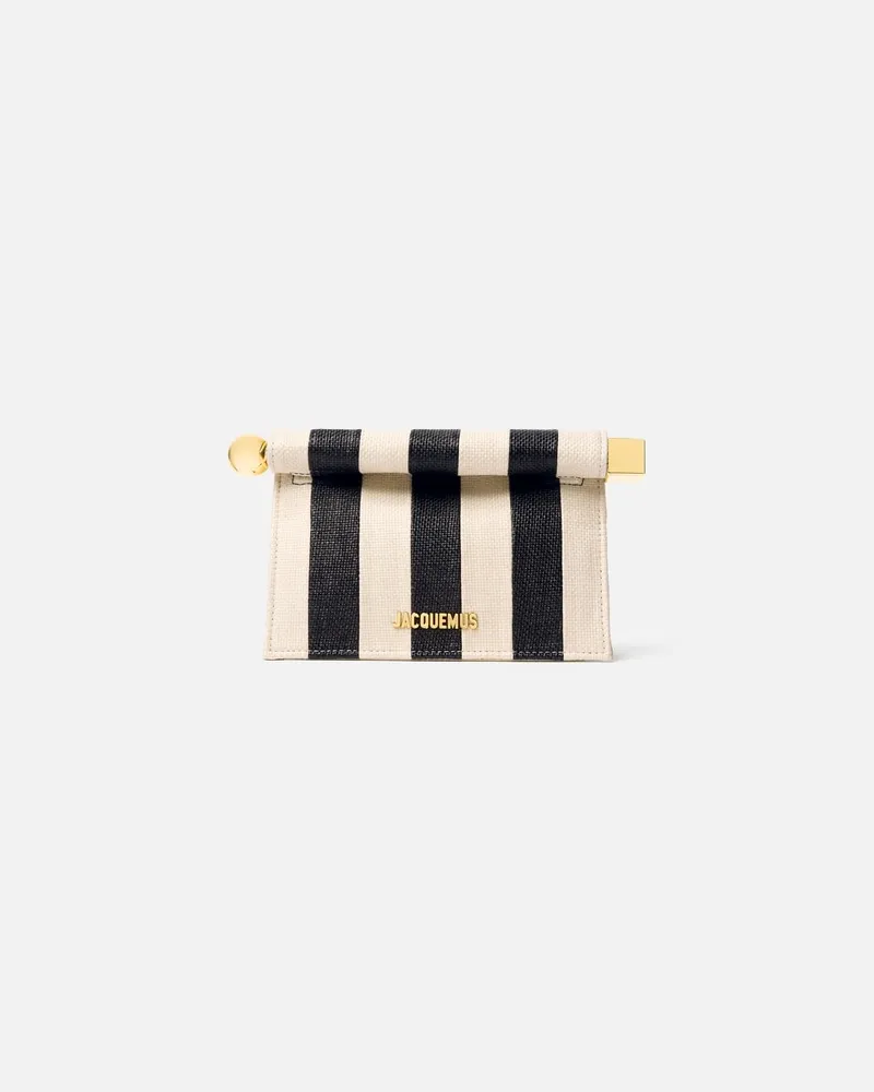 Jacquemus The Small Rond Carré Clutch - Ivory/Black Ivory