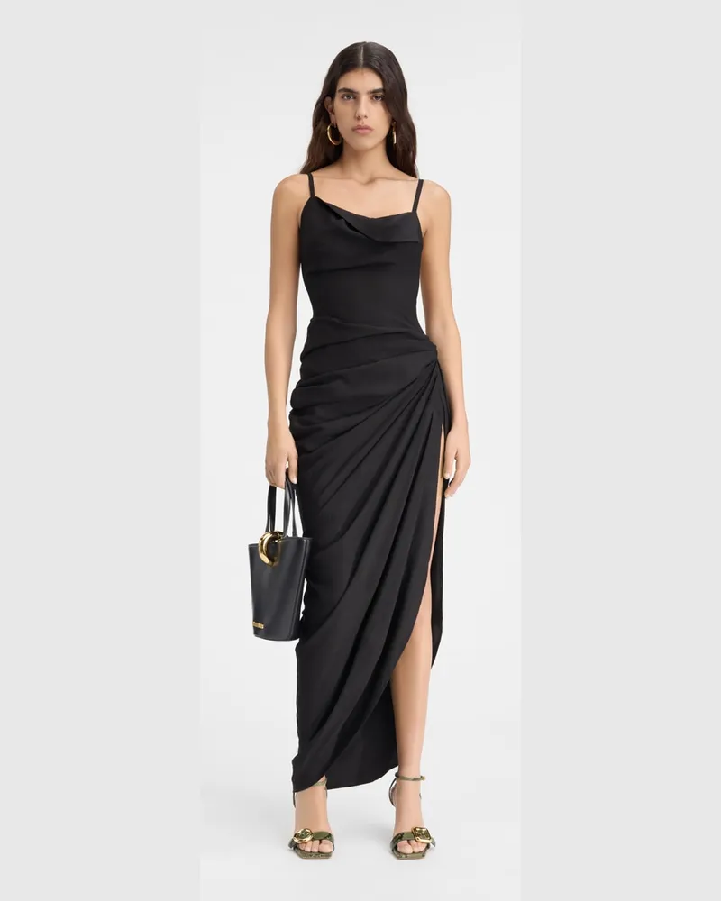 Jacquemus The Saudade Long Dress - Black Black