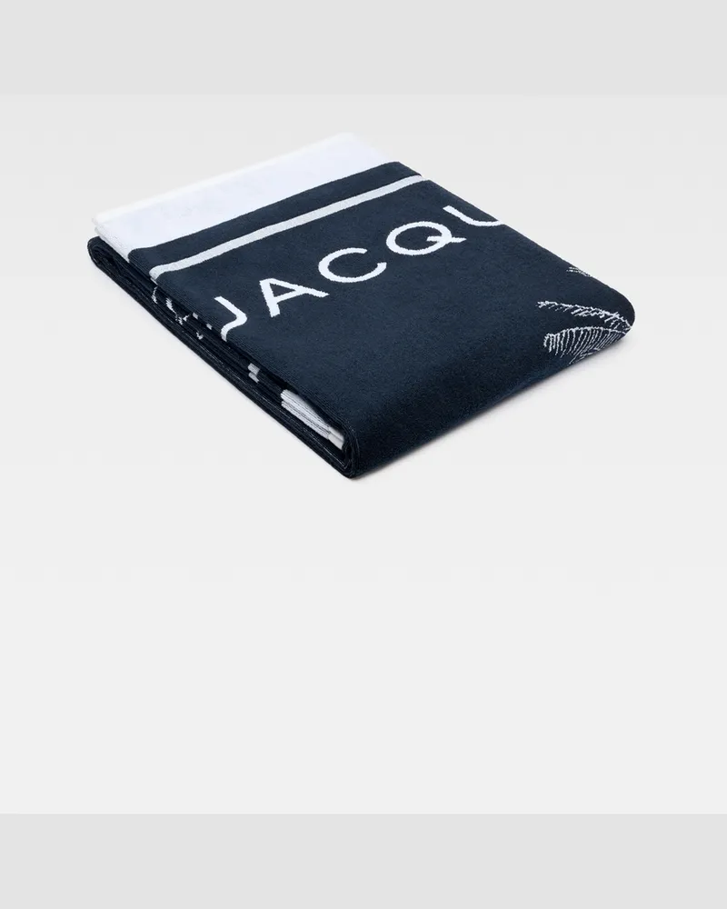 Jacquemus The Croisière Beach Towel - Palm Tree White/Blue Palm