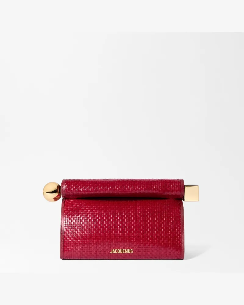 Jacquemus Die Rond Carré Clutch - Rot Dunkelrot