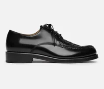The Woven Derby Shoes - Black