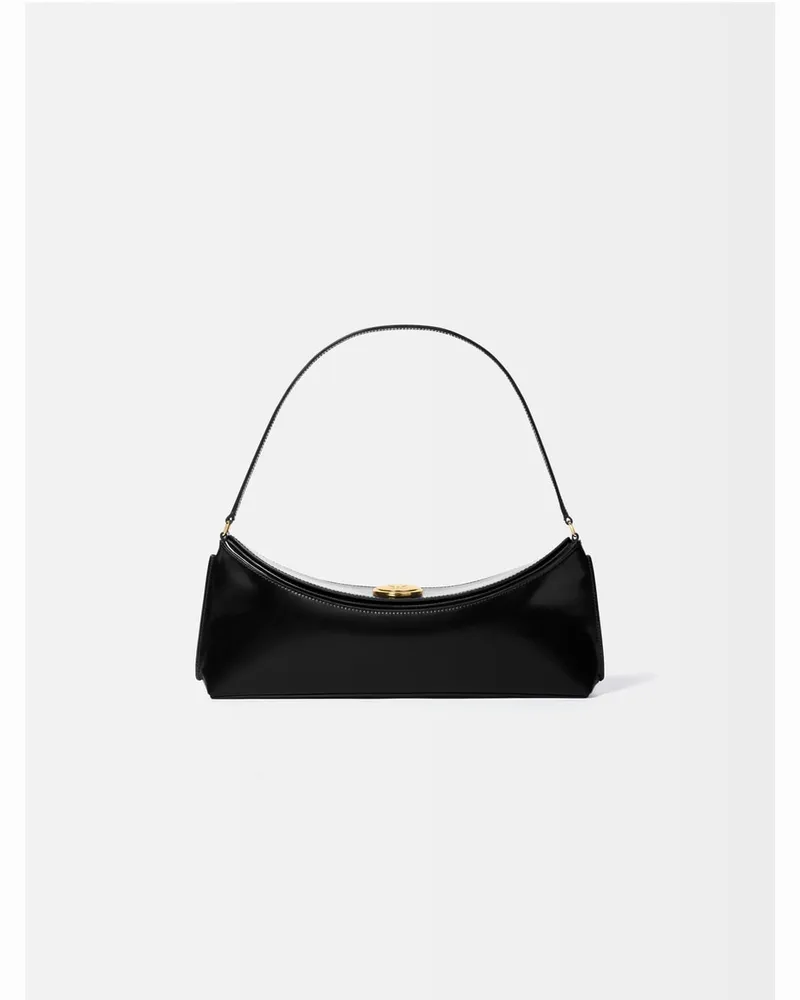Jacquemus The Ovalo Clutch - Black Black