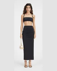 Jacquemus The Drapeado Skirt - Black Black