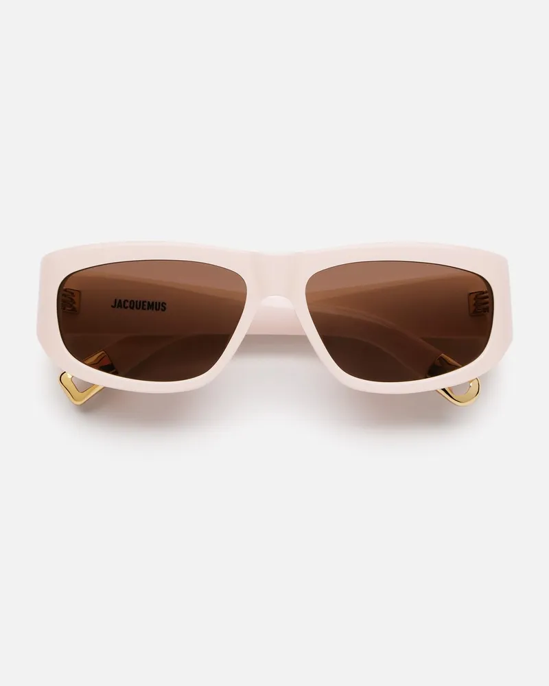 Jacquemus The Pilota Sunglasses - Light Beige Light