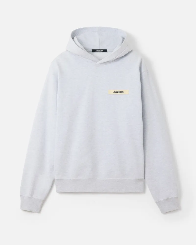 Jacquemus The Gros Grain Hoodie - Grey Grey