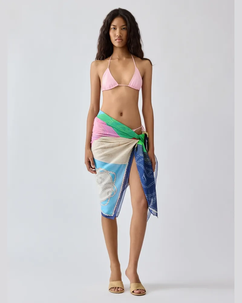 Jacquemus The Hippocampe Sarong - Print Seahorse Multi-color Print