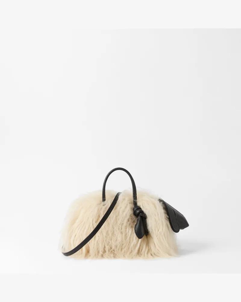Jacquemus Die Kleine Turismo - Weiß / Schwarz Cremeweiß