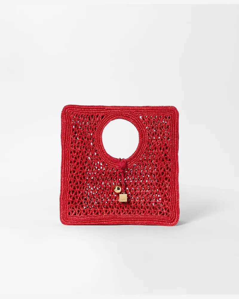 Jacquemus Le Petit Carré Spiaggia - Rot/Gold Rot