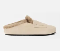 The Mocassins Mules - Light Beige