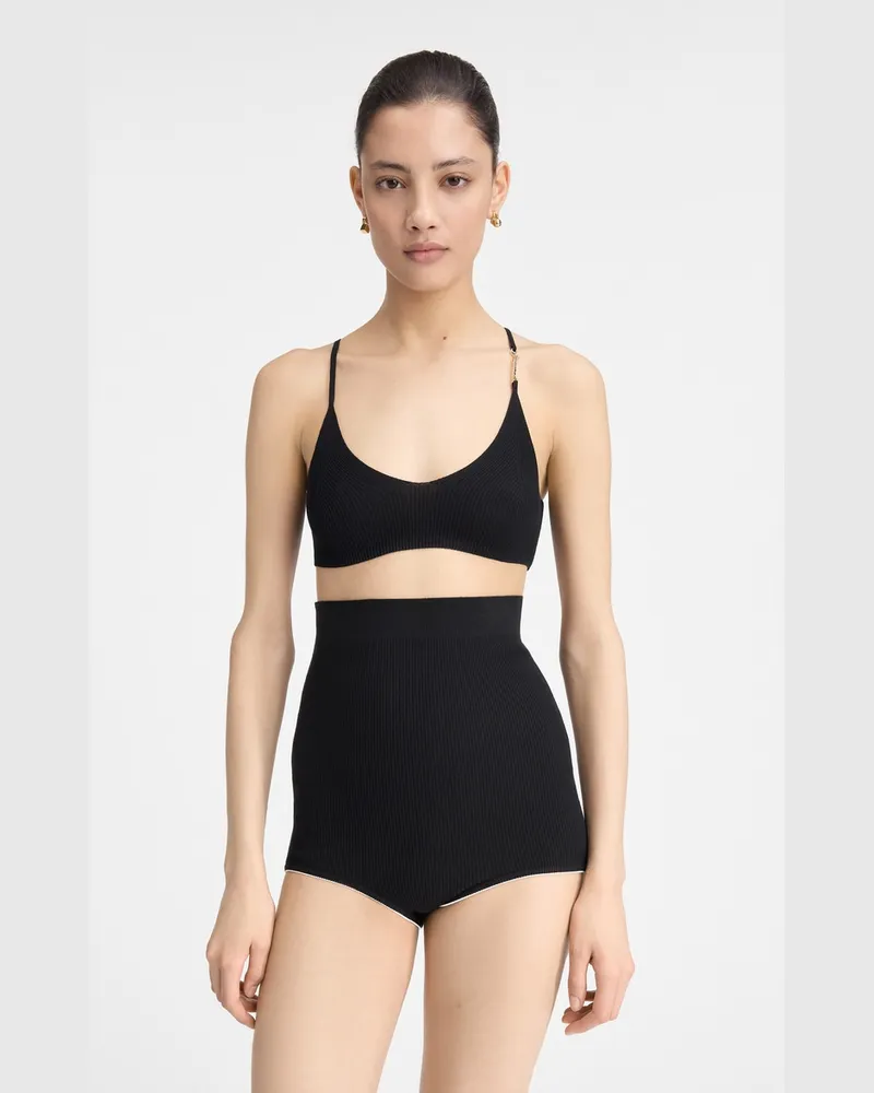 Jacquemus The Spiaggia Knit Shorts - Black Black