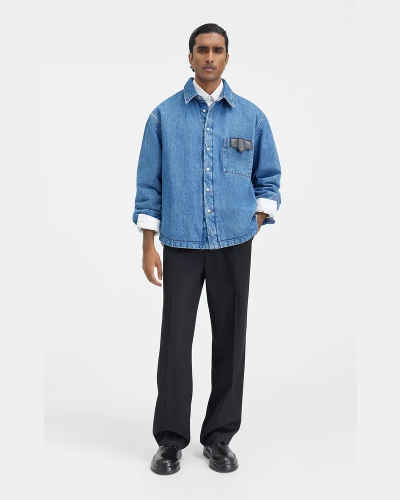 Jacquemus Das Boulanger T-Shirt - Blau/Tabac Blau