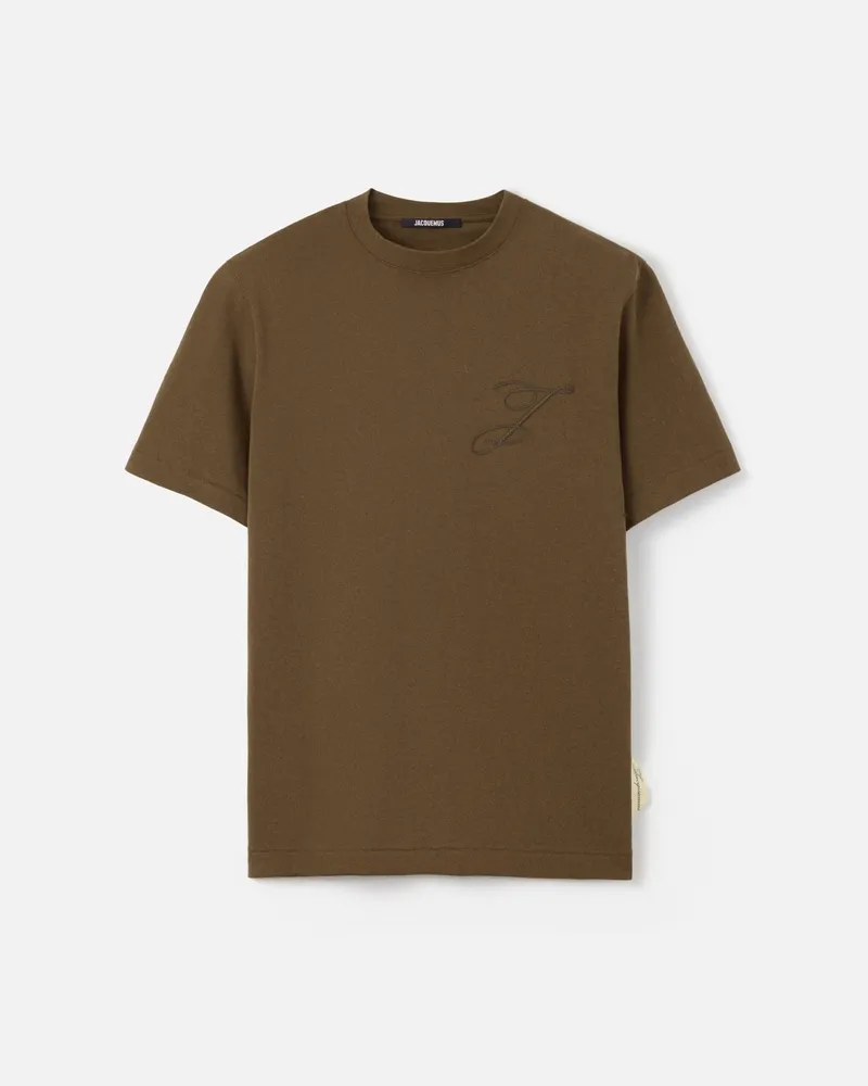 Jacquemus The Logo T-shirt - Khaki Khaki