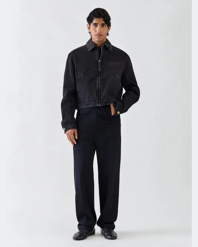 Jacquemus Die De-Nîmes Canevas Jacke - Schwarz Schwarz