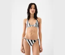 The Isola Bikini Bottom - Print Zebra Arty White Black