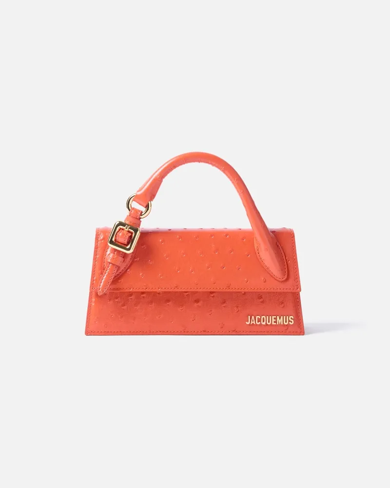 Jacquemus The Long Chiquito With Buckle - Red Orange Red