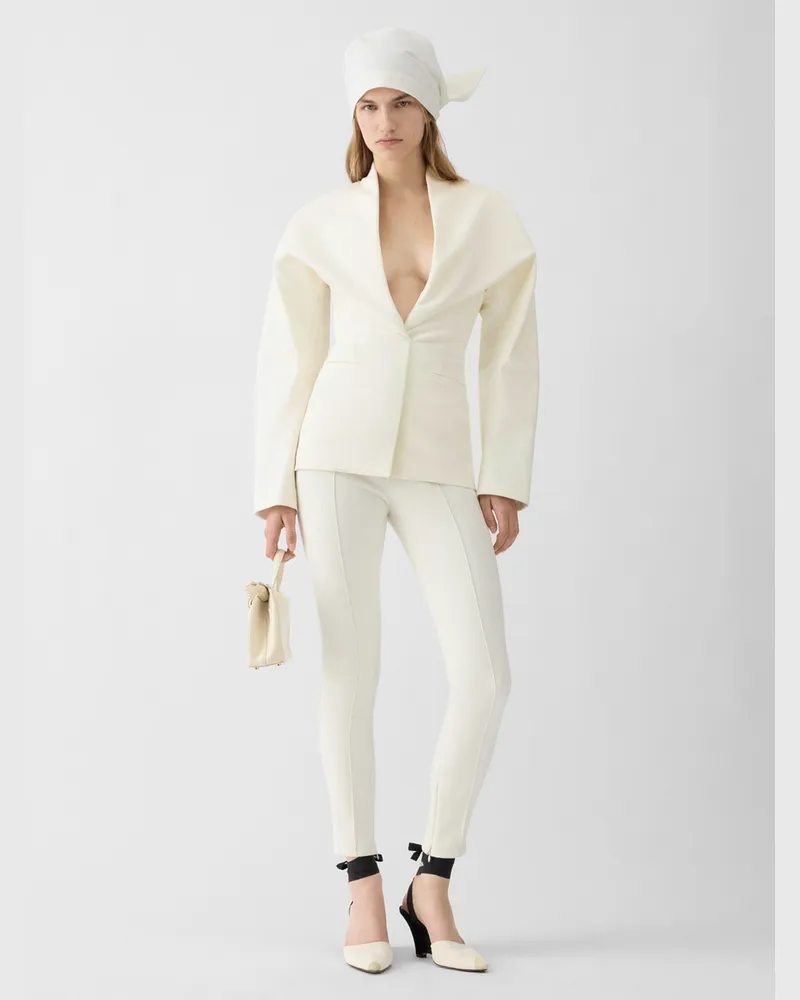 Jacquemus La Veste Châle - Weiß Cremeweiß