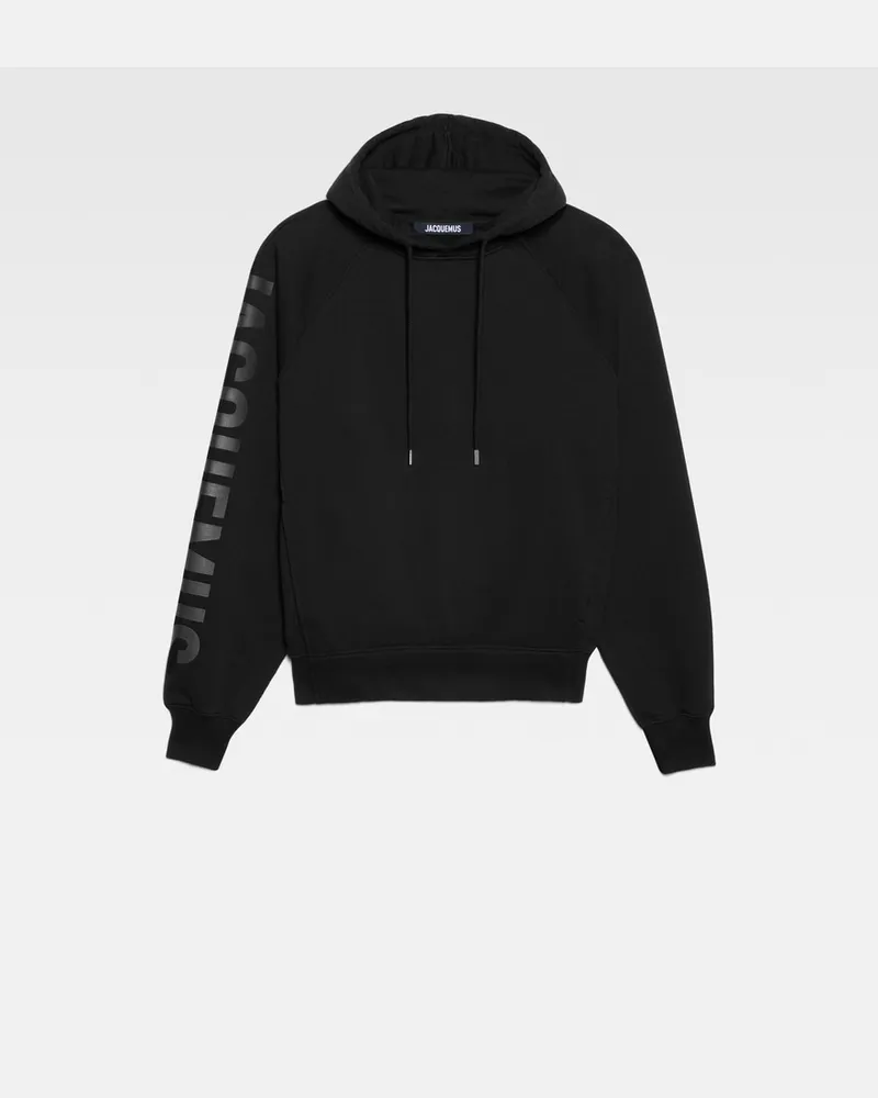 Jacquemus The Typo Hoodie - Black Black