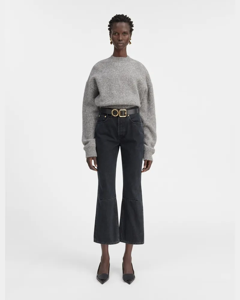 Jacquemus The Cropped De-nîmes Denim Pants - Black Black