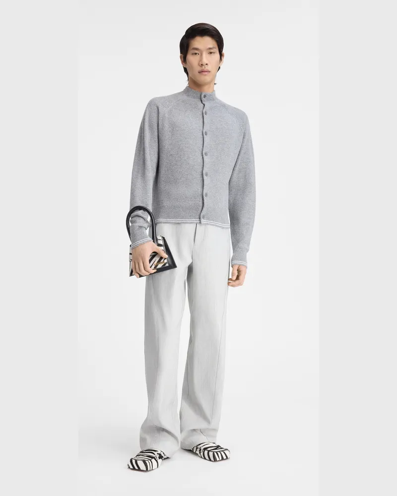 Jacquemus The Pitatto Cardigan - Grey Grey