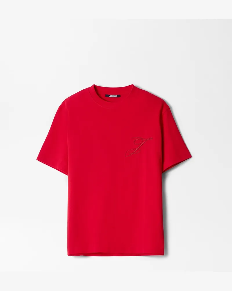 Jacquemus Das Logo T-Shirt - Rot Rot