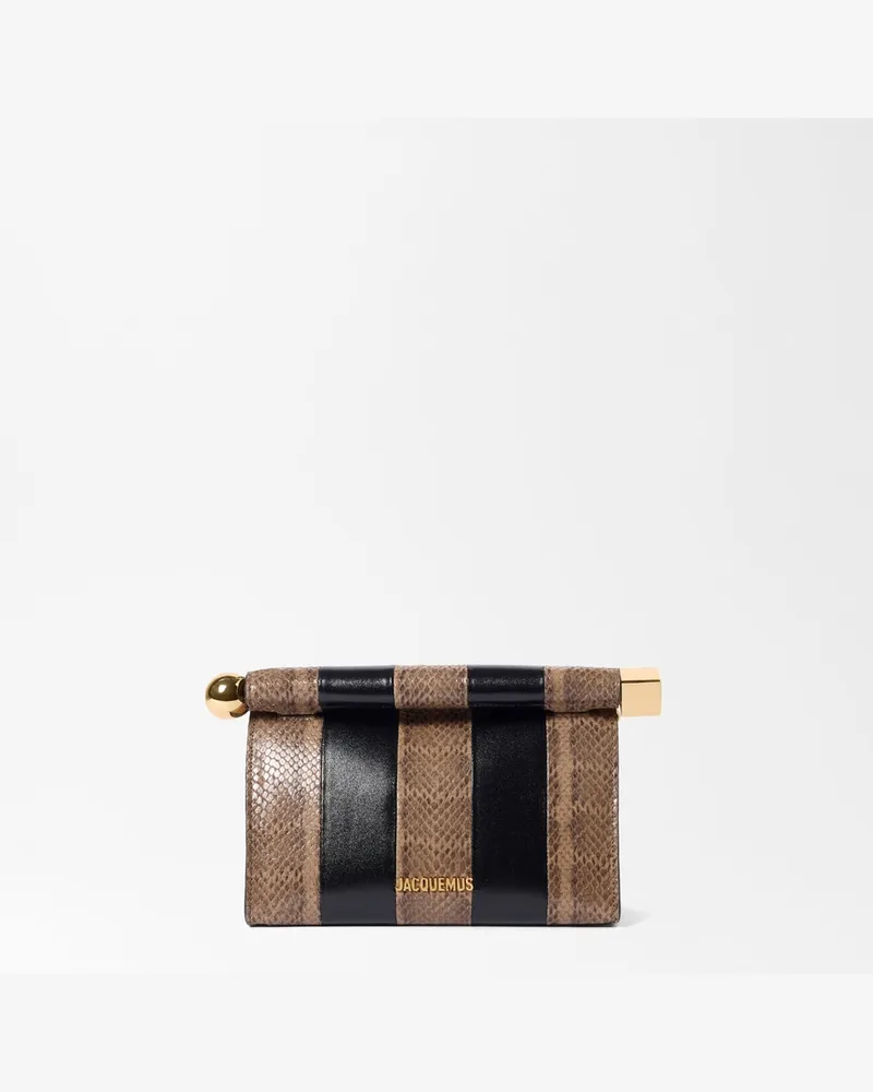 Jacquemus Die Rond Carré Tasche - Schwarz / Beige Schwarz