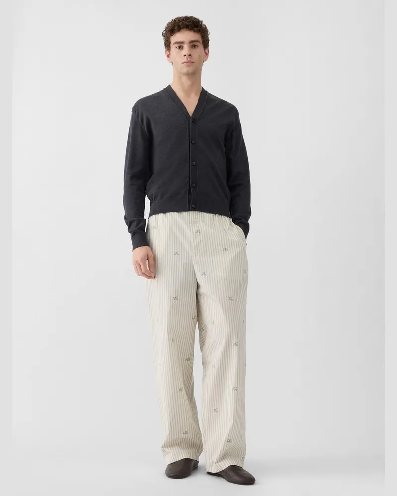 Jacquemus The Pyjama Pants - Jacquard Stripes Logo Jacquard