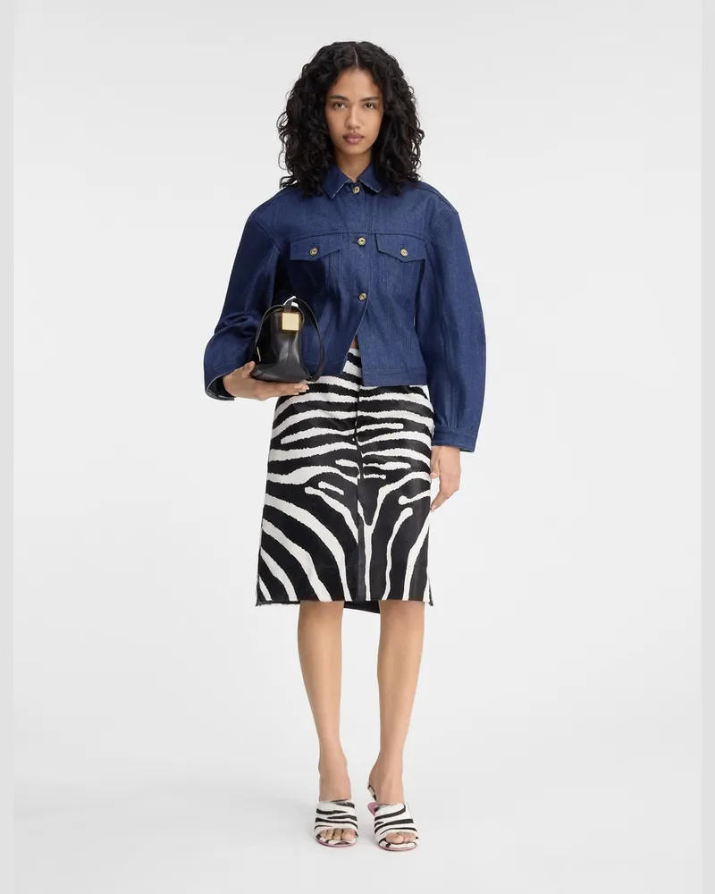 Jacquemus The Denim De-nîmes Jacket - Navy / Navy Stripes Navy