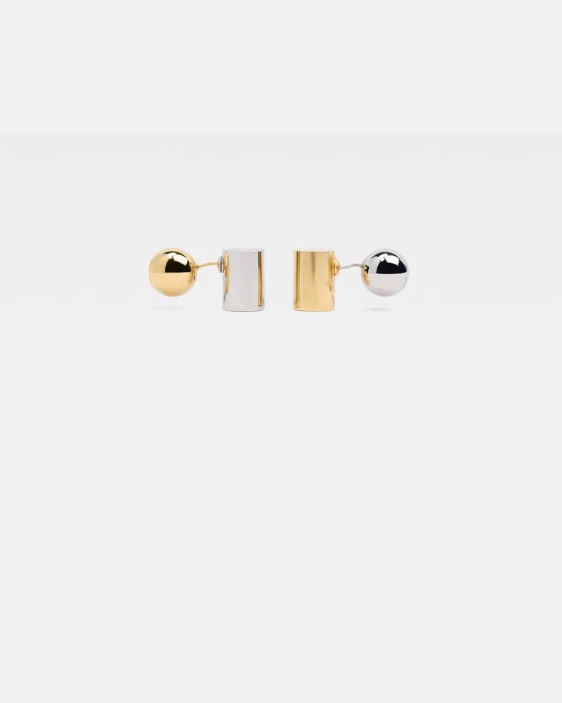 Jacquemus The Perlina Earrings - Gold / Silver Gold