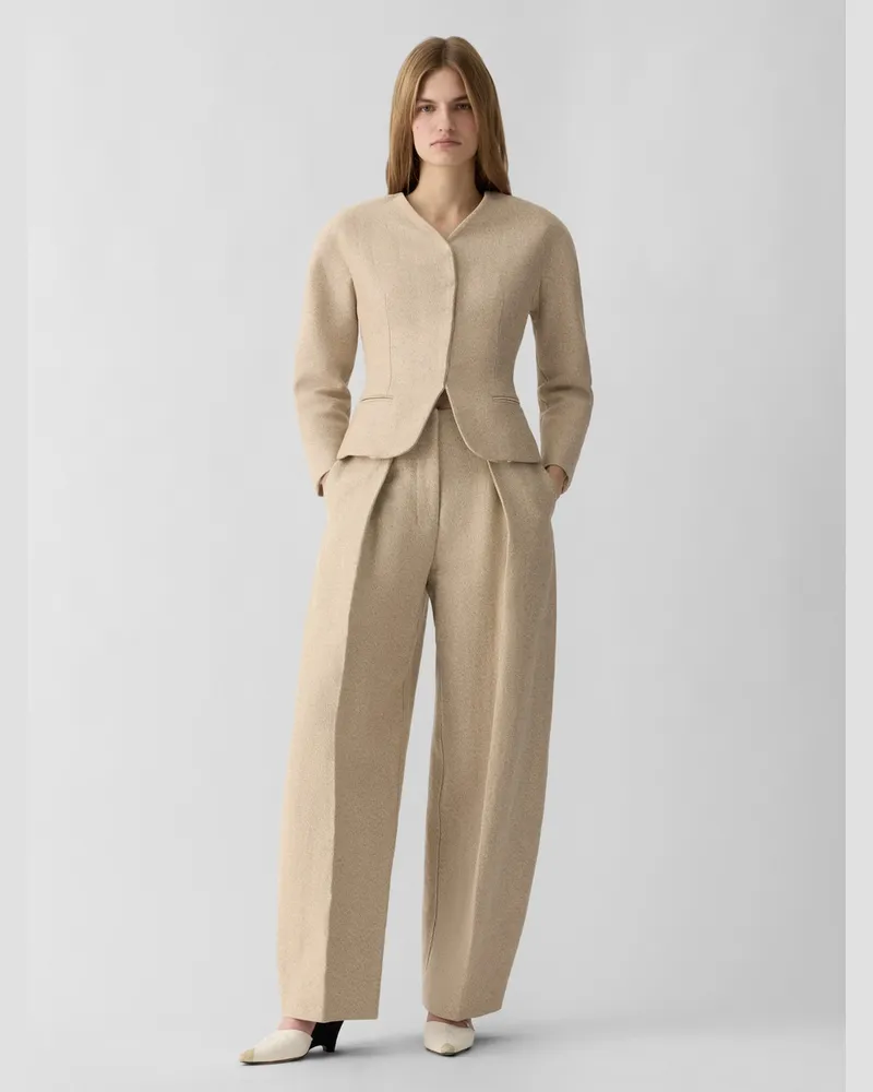 Jacquemus Die Mini Ovalo Jacke - Weiß Cremeweiß