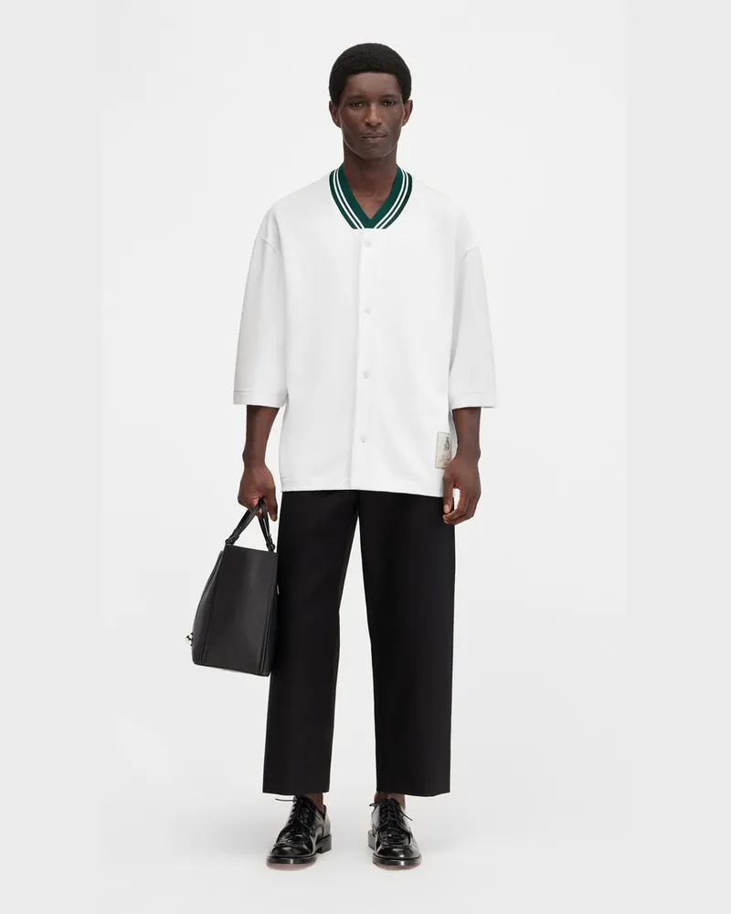 Jacquemus The Baseball Short-sleeve Shirt - White White
