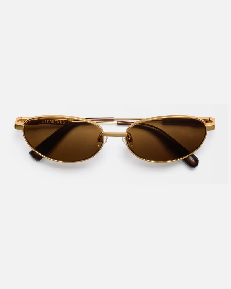 Jacquemus The Alba Sunglasses - Gold Matt Gold