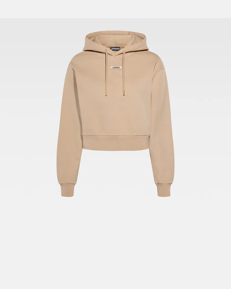 Jacquemus The Gros Grain Hoodie - Beige Beige