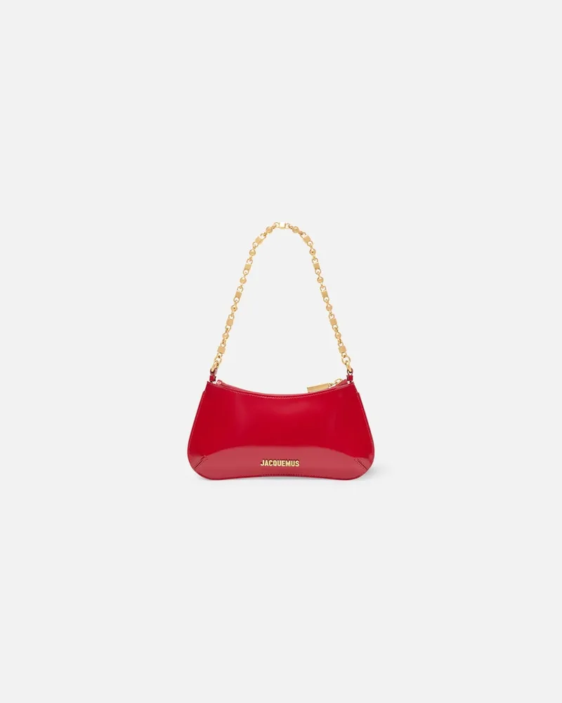 Jacquemus The Small Bisou Chaine - Red/Gold Red