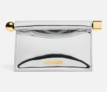 Die Kleine Rond Carré Clutch - Silber