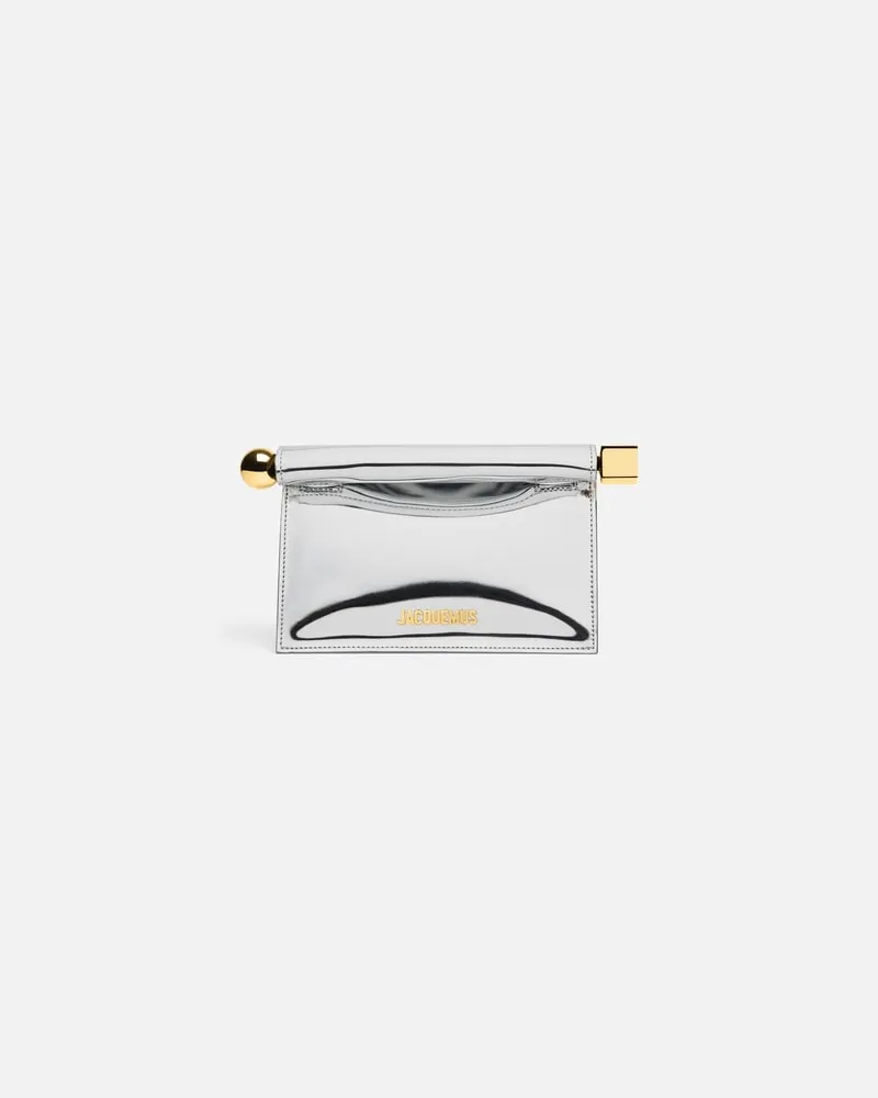 Jacquemus Die Kleine Rond Carré Clutch - Silber Silber