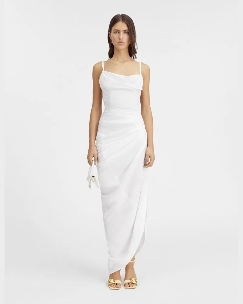 Jacquemus The Saudade Long Dress - White White
