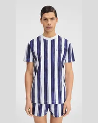 Jacquemus The Rayures T-shirt - Print Rayure Blue Print