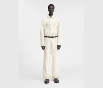 The Wide De-nîmes Denim Pants - Off-white/Tabac