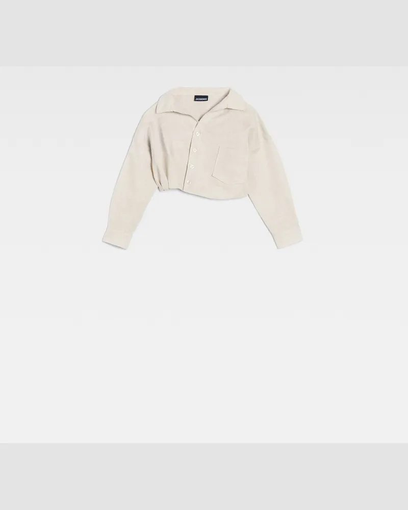 Jacquemus The Mejean Kids' Shirt - Light Beige Light